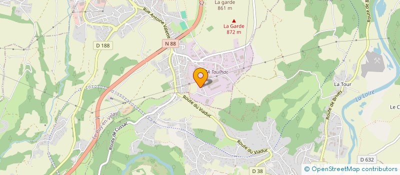 localisation de l'entreprise SCI LES PAPILLOUS  LE PUY-EN-VELAY