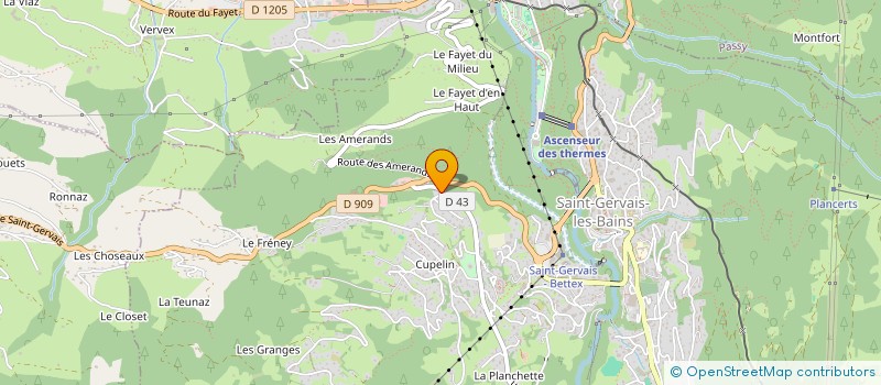 localisation de l'entreprise SCI LES PAPOOSES à SAINT-GERVAIS-LES-BAINS