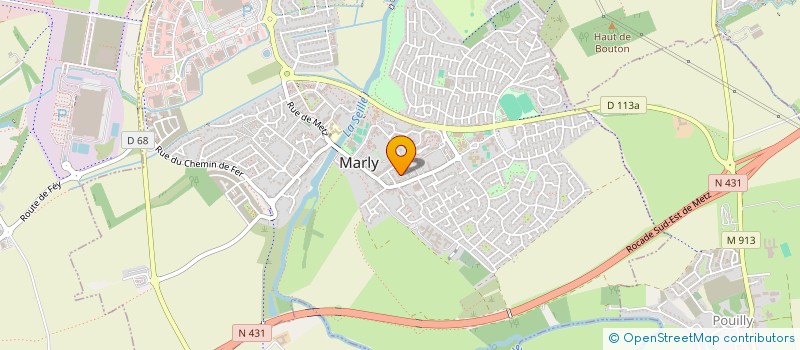 localisation de l'entreprise SCI LES PAQUERETTES  MARLY