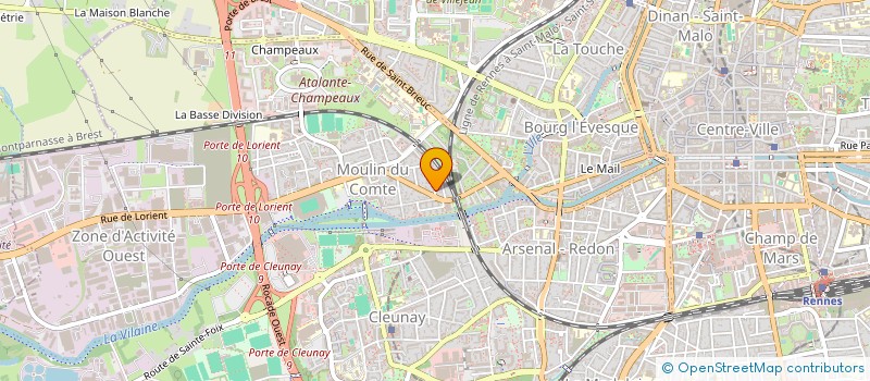 localisation de l'entreprise SCI LES PAQUERETTES  RENNES