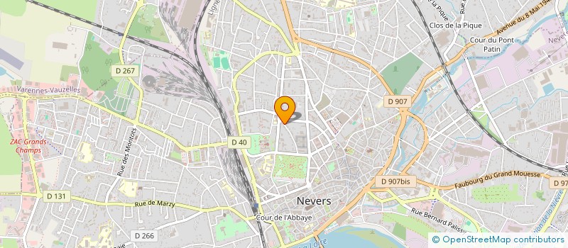 localisation de l'entreprise SCI LES PAQUERETTES à NEVERS