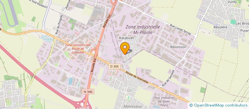 localisation de l'entreprise SCI LES PAQUERETTES  GENAS