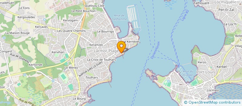 localisation de l'entreprise SCI LES PAQUERETTES  LARMOR-PLAGE