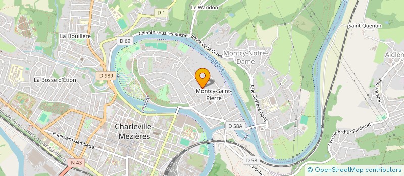 localisation de l'entreprise SCI LES PAQUIS à CHARLEVILLE-MEZIERES