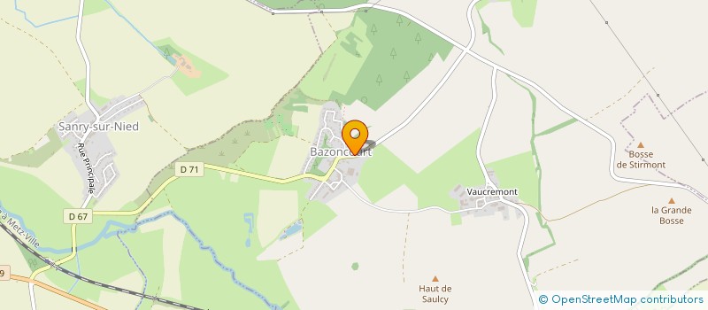 localisation de l'entreprise SCI LES PARENTS  BAZONCOURT
