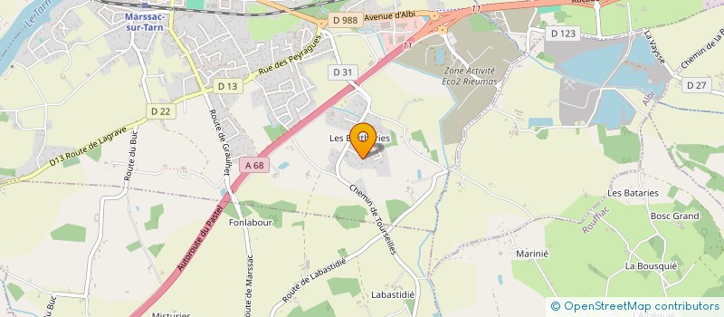localisation de l'entreprise SCI LES PARETS à MARSSAC-SUR-TARN