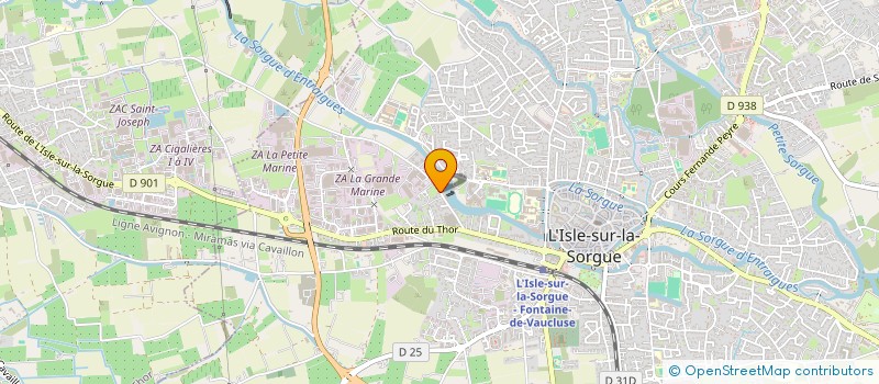 localisation de l'entreprise SCI LES PARPAILLOUS  L'ISLE-SUR-LA-SORGUE