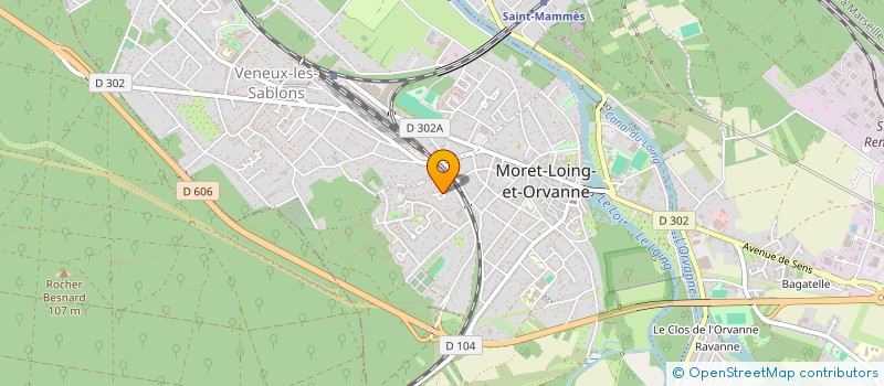 localisation de l'entreprise SCI LES PASSAGERS DU VENT  MORET-LOING-ET-ORVANNE