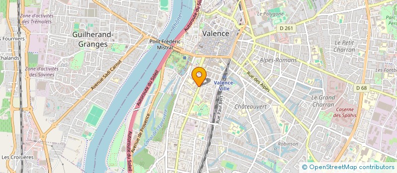 localisation de l'entreprise SCI LES PASSEREAUX  VALENCE