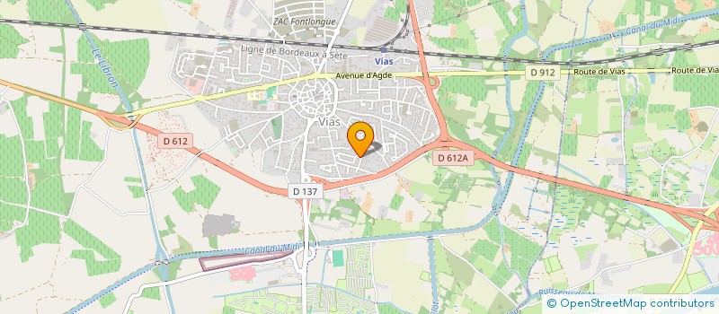 localisation de l'entreprise SCI LES PASSIFLORES  VIAS