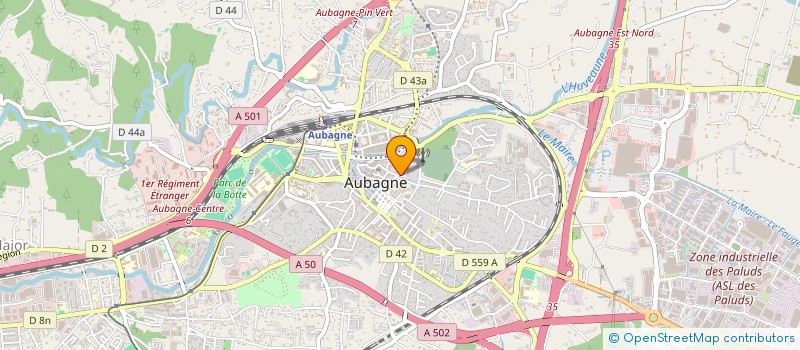 localisation de l'entreprise SCI LES PASSONS à AUBAGNE