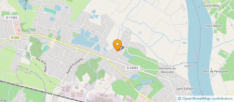 localisation de l'entreprise SCI LES PASTINS  IZON