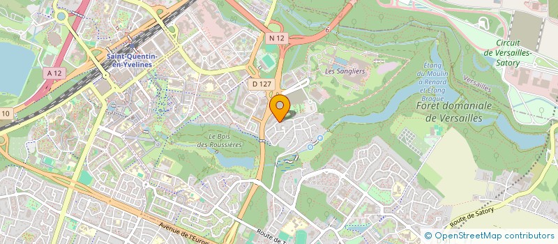 localisation de l'entreprise SCI LES PATIOS DE L'AVIATION  GUYANCOURT