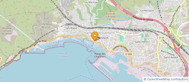 localisation de l'entreprise SCI LES PATIOS DE L ESTAQUE à MARSEILLE