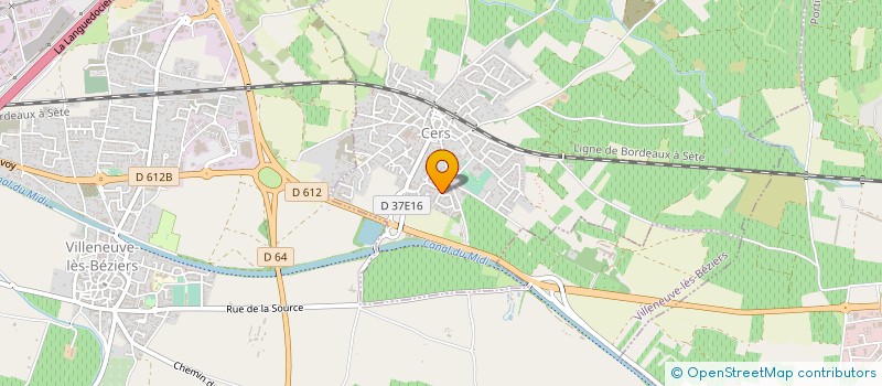 localisation de l'entreprise SCI LES PATIOS DE VALRAS  CERS