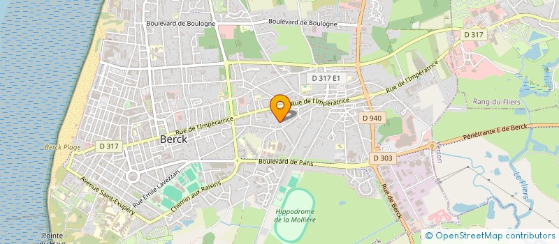 localisation de l'entreprise SCI LES PATIS BEAUSSAUT à BERCK