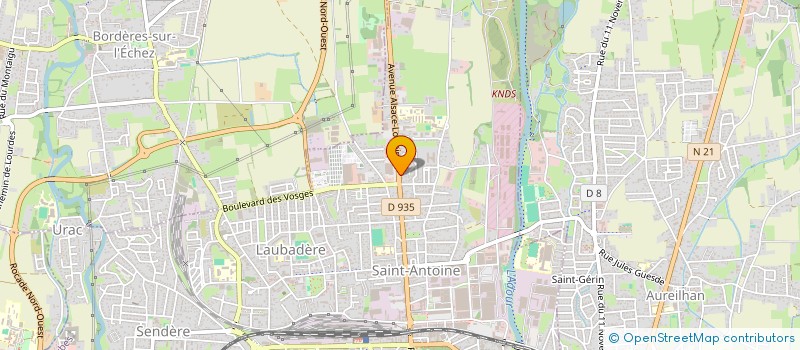 localisation de l'entreprise SCI LES PATTES DE L'ADDOUR  TARBES