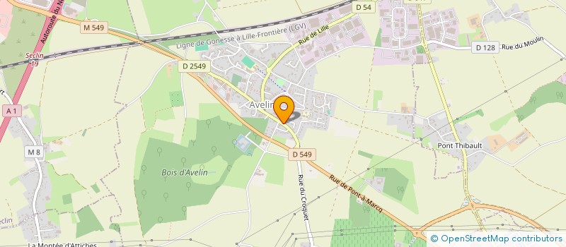 localisation de l'entreprise SCI LES PATURAGES DES ANNEAUX  AVELIN