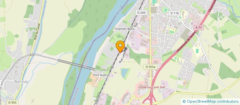 localisation de l'entreprise SCI LES PATUREAUX NORD à COSNE-COURS-SUR-LOIRE