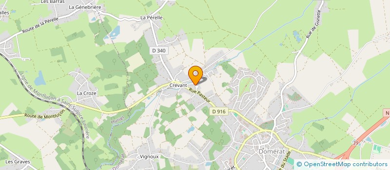 localisation de l'entreprise SCI LES PAULOWNIAS à DOMERAT