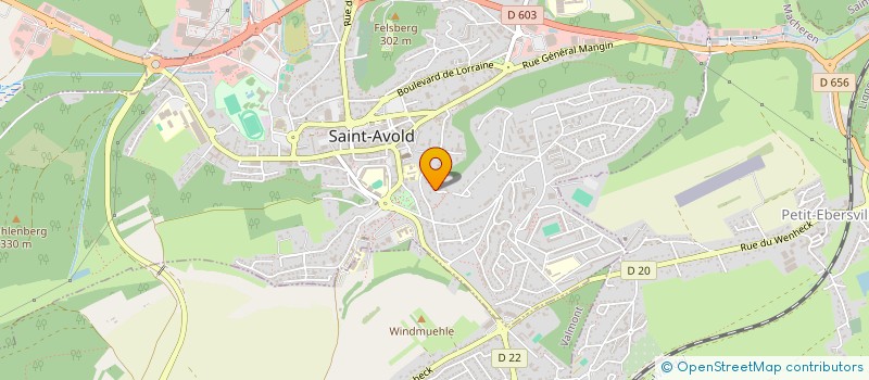 localisation de l'entreprise SCI LES PAULY à SAINT-AVOLD