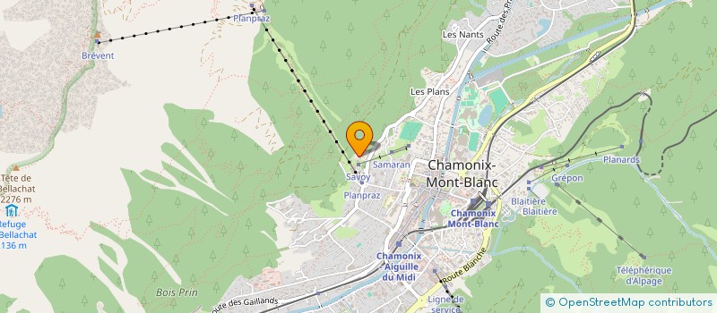 localisation de l'entreprise SCI LES PAVAUX  CHAMONIX-MONT-BLANC