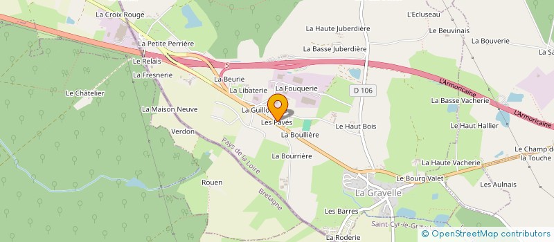 localisation de l'entreprise SCI LES PAVES  LA GRAVELLE