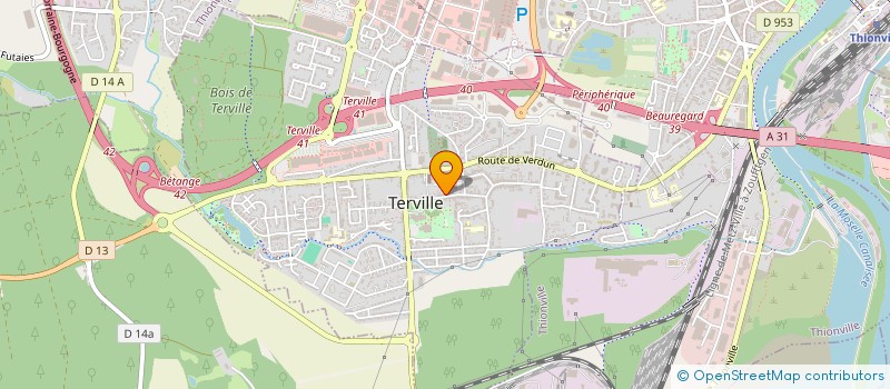 localisation de l'entreprise SCI LES PAVES  TERVILLE