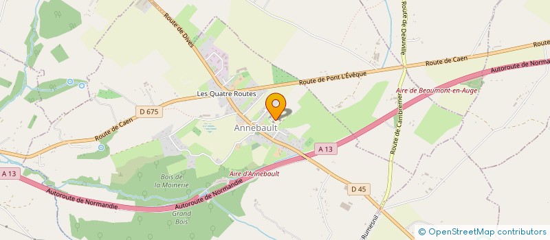 localisation de l'entreprise SCI LES PAVES FLEURIS  BEUVRON-EN-AUGE