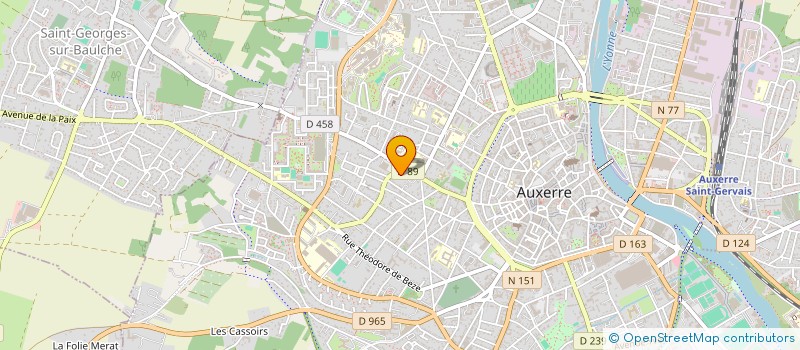 localisation de l'entreprise SCI LES PAVILLONS à AUXERRE