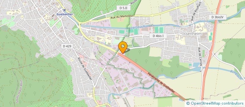 localisation de l'entreprise SCI LES PAVILLONS DU PARC  GUEBWILLER