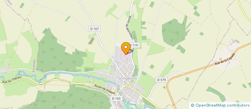 localisation de l'entreprise SCI LES PAYS D'O  SONGEONS