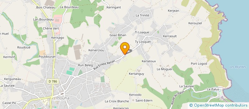 localisation de l'entreprise SCI LES PAYSAGES DE KERTUGAL  PLOUHA