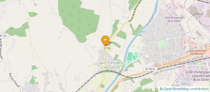 localisation de l'entreprise SCI LES PAZAYACOIS  SAINT-PANTALEON-DE-LARCHE