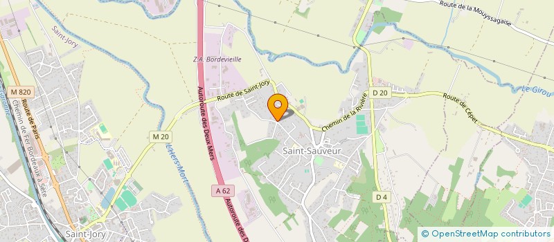 localisation de l'entreprise SCI LES PECHERS à SAINT-SAUVEUR