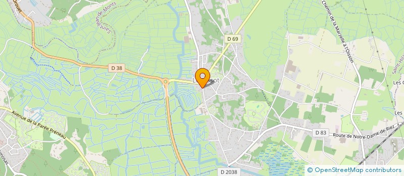 localisation de l'entreprise SCI LES PECS à SAINT-HILAIRE-DE-RIEZ