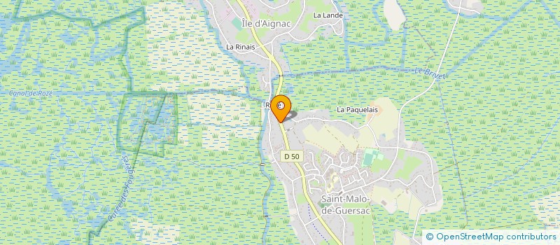 localisation de l'entreprise SCI LES PEDRAS  SAINT-MALO-DE-GUERSAC