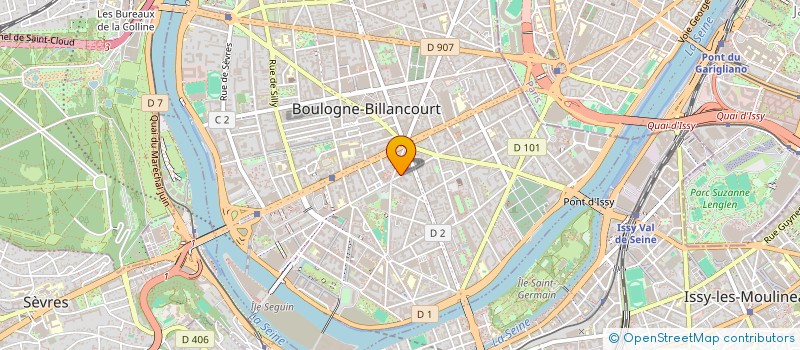 localisation de l'entreprise SCI LES PELERINS D EN HAUT à BOULOGNE-BILLANCOURT