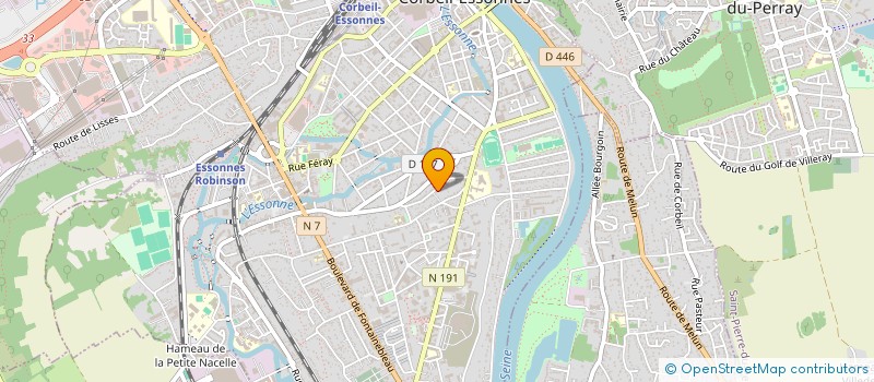 localisation de l'entreprise SCI LES PELLERINES à CORBEIL-ESSONNES