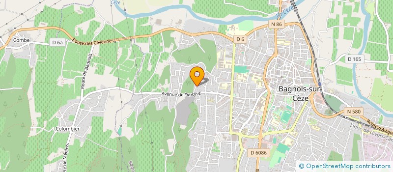 localisation de l'entreprise SCI LES PENATES  BAGNOLS-SUR-CEZE