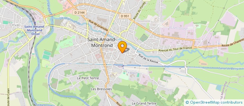 localisation de l'entreprise SCI LES PENATES  SAINT-AMAND-MONTROND