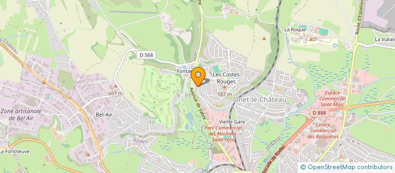 localisation de l'entreprise SCI LES PENDARIES  ONET-LE-CHATEAU