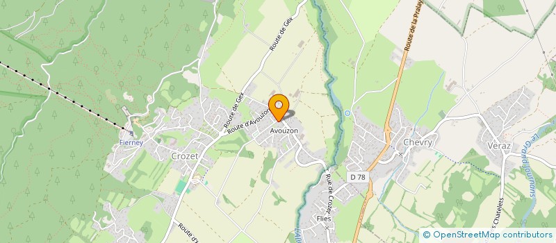 localisation de l'entreprise SCI LES PENIBLES à CROZET