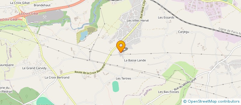 localisation de l'entreprise SCI LES PENSEES  YFFINIAC