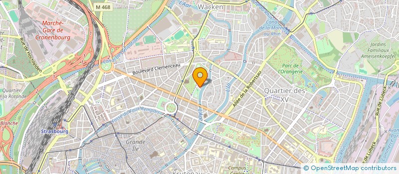 localisation de l'entreprise SCI LES PENSEURS T V SD  STRASBOURG