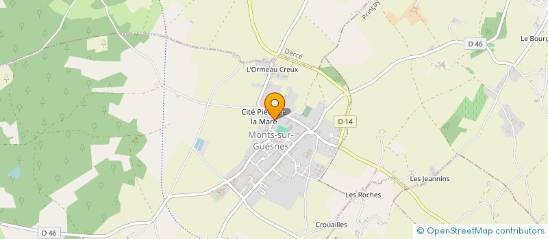 localisation de l'entreprise SCI LES PENTES DU ROCAS  MONTS-SUR-GUESNES