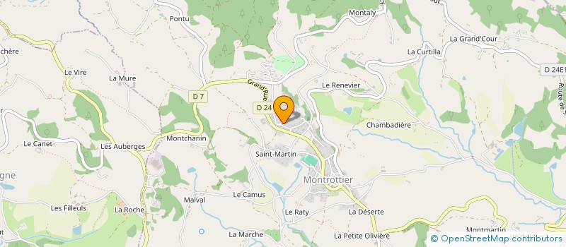 localisation de l'entreprise SCI LES PEPITES  MONTROTTIER