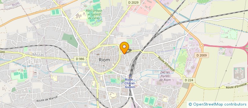 localisation de l'entreprise SCI LES PEPITES  RIOM