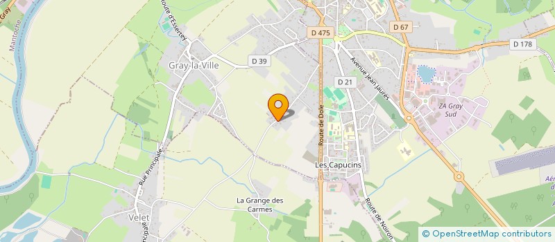 localisation de l'entreprise SCI LES PERCHETS  GRAY-LA-VILLE