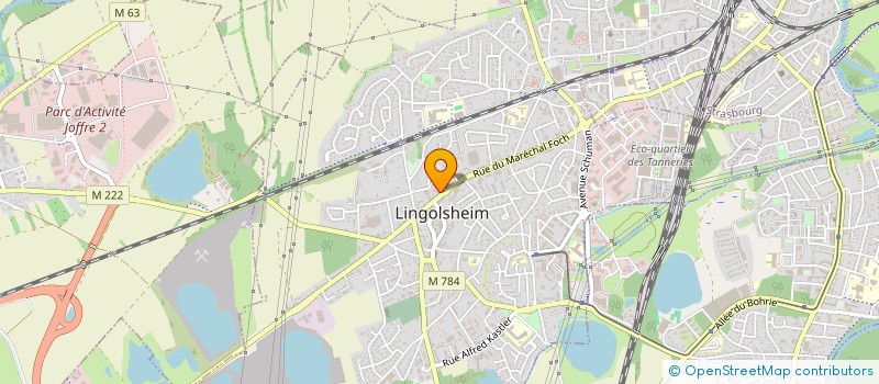 localisation de l'entreprise SCI LES PERDRIX  LINGOLSHEIM